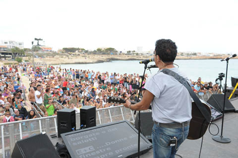 035 Edoardo Bennato - prove 28 Set 2010 prima serata O'Scia' 2010